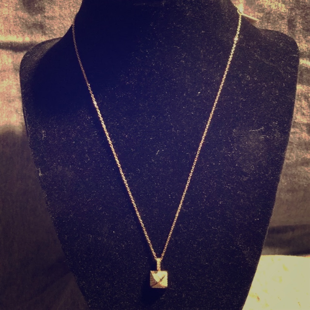 Michael Kors Diamond Accented Pendant Necklace